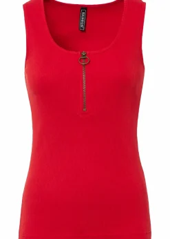 New Ripp-Top mit Reißverschluss Damen Shirts & Tops|Nachhaltigere Materialien