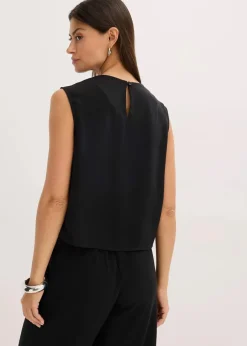 Damen bonprix Bekleidung·Jacken & Mäntel|Blusen & Tuniken|Ärmelloses Blusentop mit Knoten