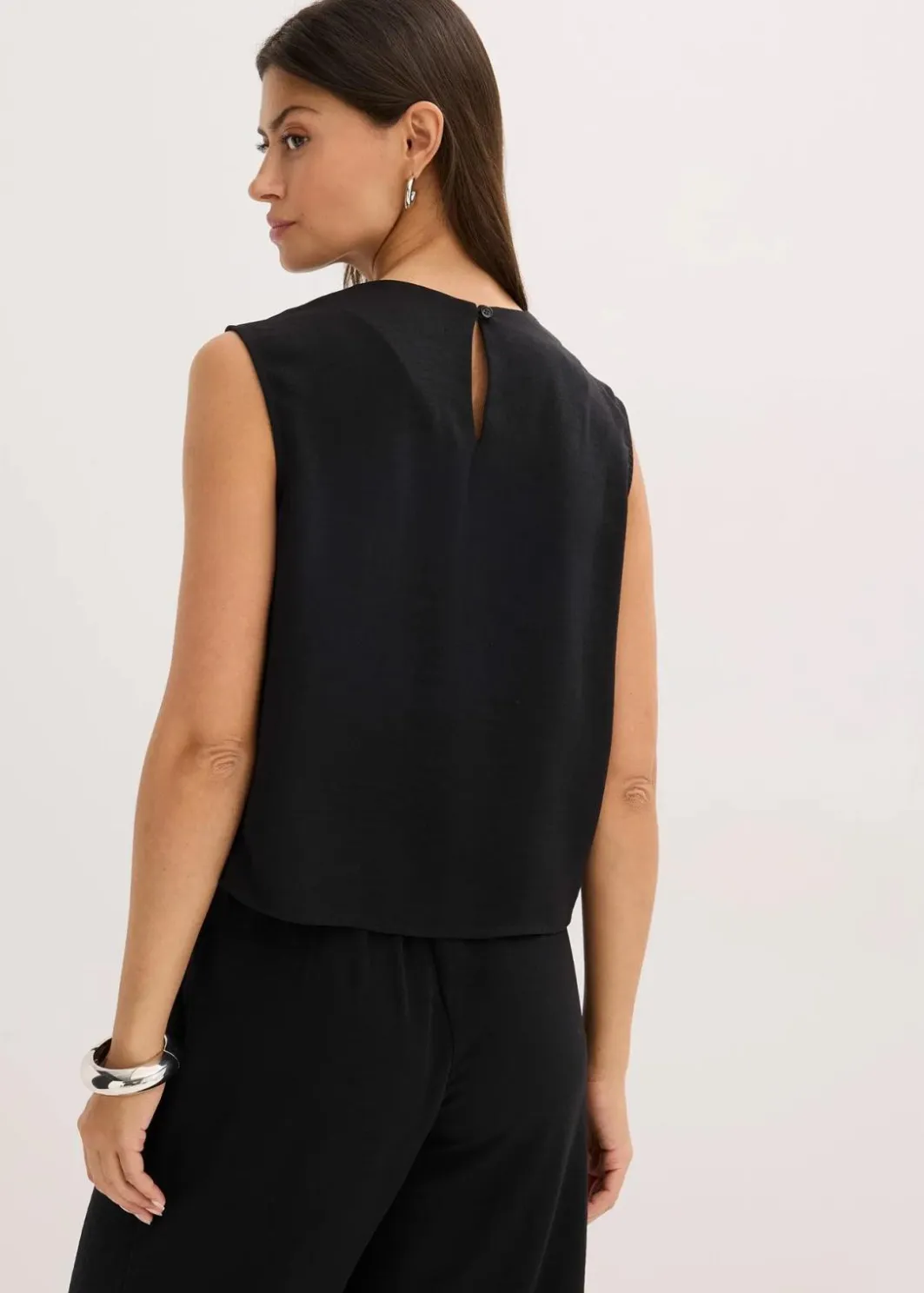 Damen bonprix Bekleidung·Jacken & Mäntel|Blusen & Tuniken|Ärmelloses Blusentop mit Knoten