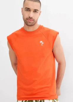 Online Ärmelloses Sweatshirt aus reiner Baumwolle Herren Große Größen|Sweat