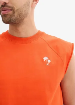 Online Ärmelloses Sweatshirt aus reiner Baumwolle Herren Große Größen|Sweat