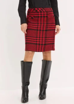 Discount Rock aus softem Bouclégarn Damen Röcke|Bekleidung·Sportbekleidung