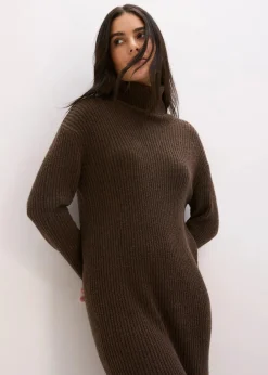 Sale Rollkragen Rippstrickkleid Damen Bekleidung·Umstandsmode|Bekleidung·Pullover & Strickjacken