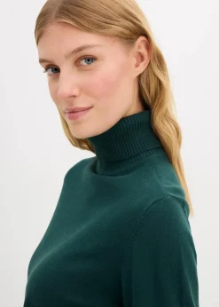 Damen bonprix Pullover & Strickjacken|Basics|Rollkragenpullover