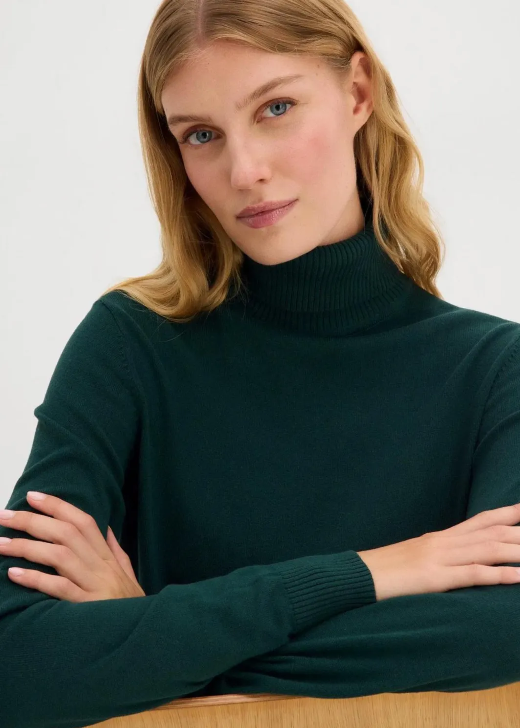 Damen bonprix Pullover & Strickjacken|Basics|Rollkragenpullover