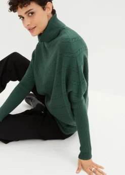 Damen bonprix Pullover & Strickjacken|Bekleidung·Jeans|Rollkragenpullover