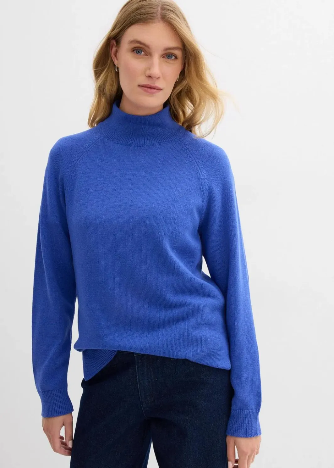 Clearance Rollkragenpullover aus reiner Baumwolle Damen Bekleidung·Umstandsmode|Strickmode