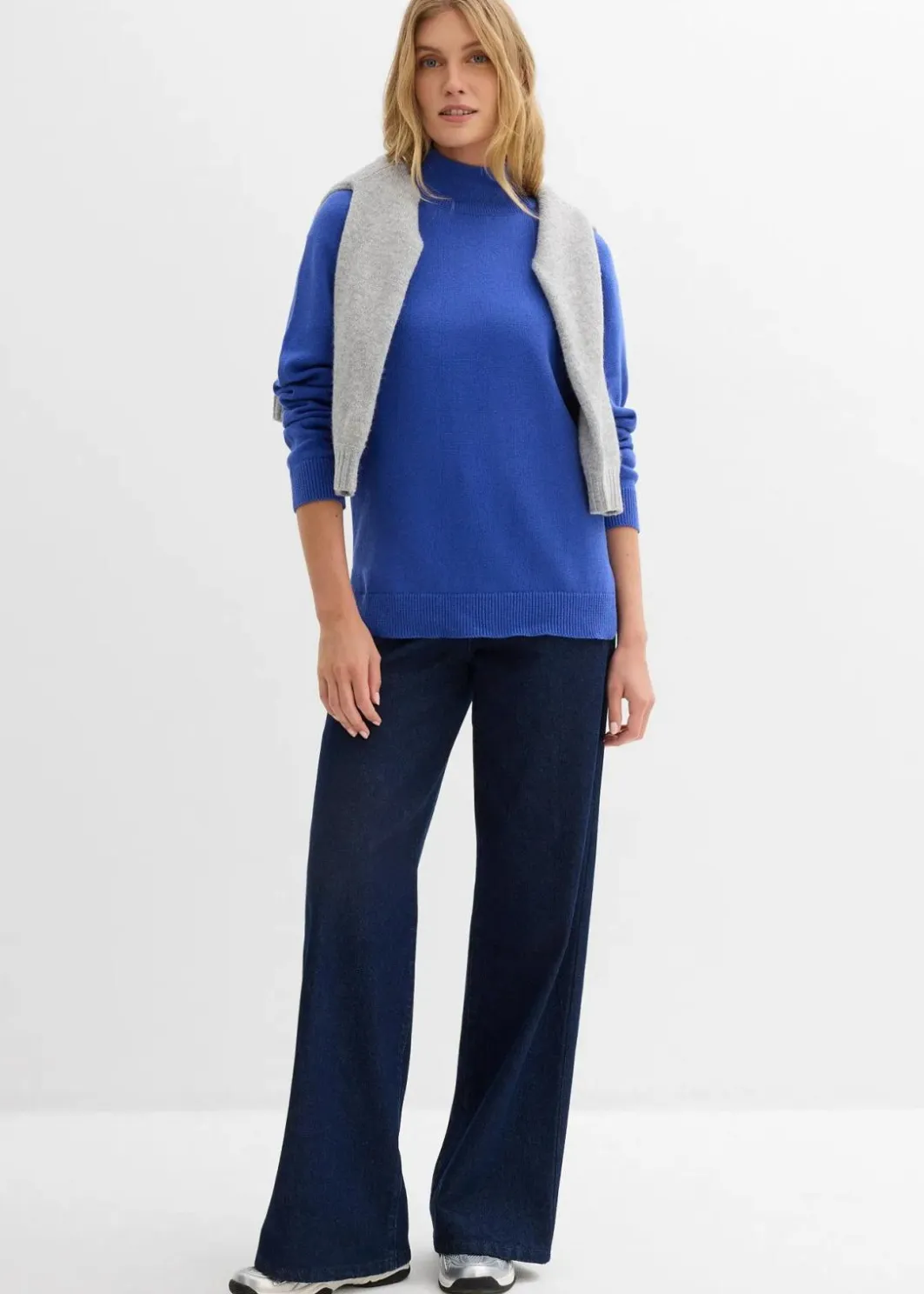 Clearance Rollkragenpullover aus reiner Baumwolle Damen Bekleidung·Umstandsmode|Strickmode