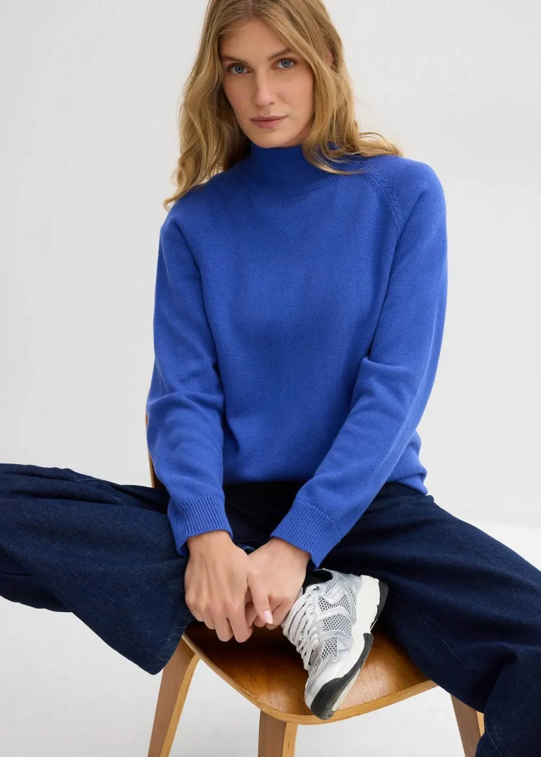 Clearance Rollkragenpullover aus reiner Baumwolle Damen Bekleidung·Umstandsmode|Strickmode