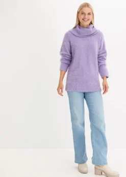 Online Rollkragenpullover aus weichem Federgarn Damen Bekleidung·Umstandsmode|Pullover & Strickjacken