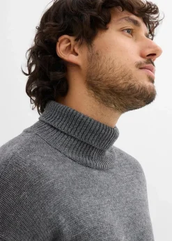 New Rollkragenpullover im Colourblocking-Design Herren Große Größen|Pullover & Strickjacken