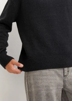 Discount Rollkragenpullover mit Baumwolle, Loose Fit Herren Große Größen|Pullover & Strickjacken
