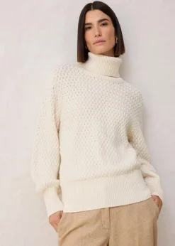 Sale Rollkragenpullover mit Merinowolle Damen Pullover & Strickjacken|Strickmode