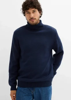 Herren bonprix Große Größen|Basics|Rollkragenpullover mit Rippbündchen