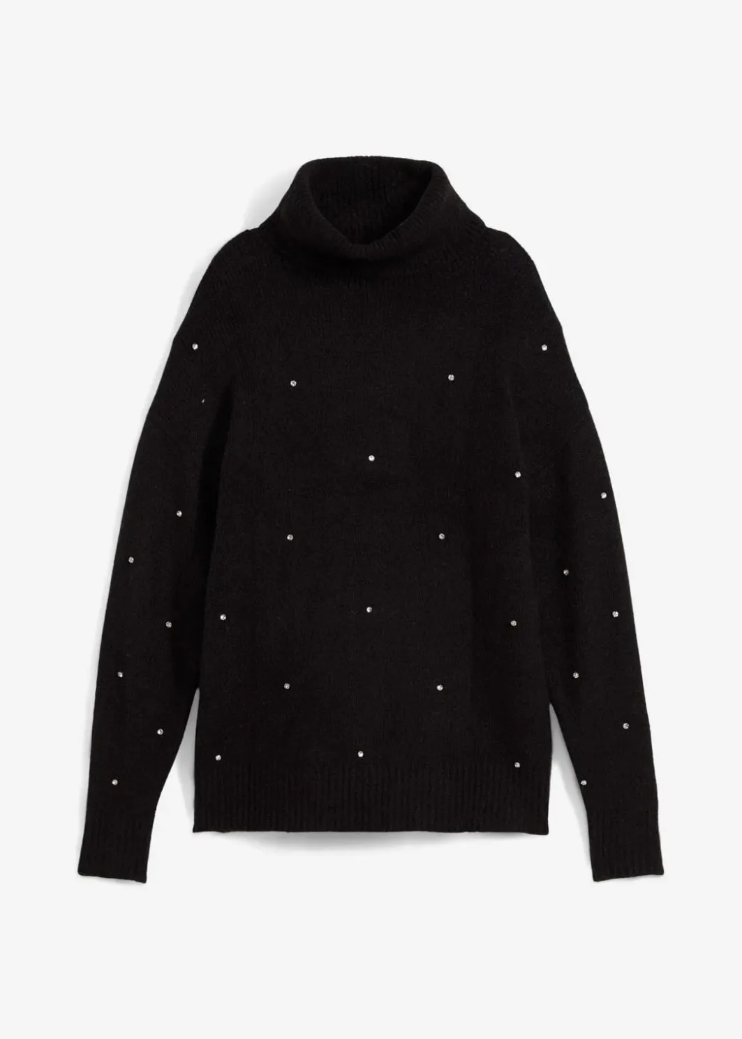 Best Rollkragenpullover mit Strasssteinen Damen Pullover & Strickjacken|Strickmode