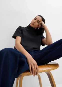 Sale Rollkragenshirt aus reiner Bio-Baumwolle Damen Shirts & Tops