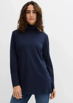 Damen bonprix Bekleidung·Röcke|Nachhaltigere Materialien|Rollkragenshirt aus reiner Bio-Baumwolle