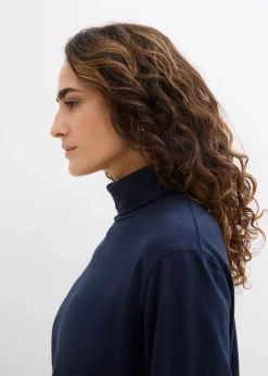 Damen bonprix Bekleidung·Röcke|Nachhaltigere Materialien|Rollkragenshirt aus reiner Bio-Baumwolle