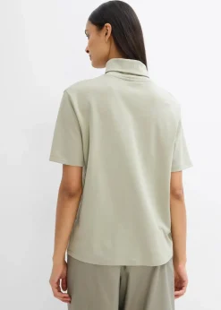 Damen bonprix Shirts & Tops|Rollkragenshirt aus reiner Bio-Baumwolle