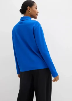 New Rollkragenshirt aus reiner Bio-Baumwolle Damen Shirts & Tops