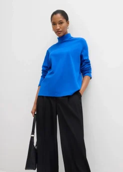 New Rollkragenshirt aus reiner Bio-Baumwolle Damen Shirts & Tops