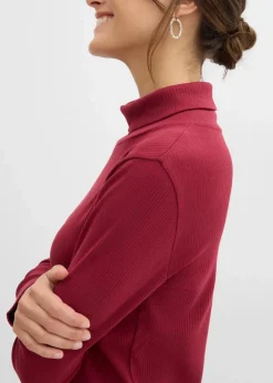 Discount Rollkragenshirt aus reiner Baumwolle Damen Nachhaltigere Materialien|Shirts & Tops
