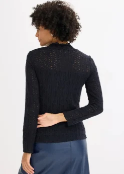 Outlet Rollkragenshirt aus Spitze Damen Shirts & Tops