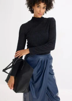 Outlet Rollkragenshirt aus Spitze Damen Shirts & Tops
