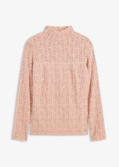 Hot Rollkragenshirt aus Spitze Damen Shirts & Tops