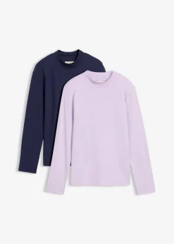 Kinder bonprix Mädchen 2-8 Jahre·Nachhaltigere Materialien|Mädchen 9-16 Jahre·Nachhaltigere Materialien|Rollkragenshirt (2er Pack)