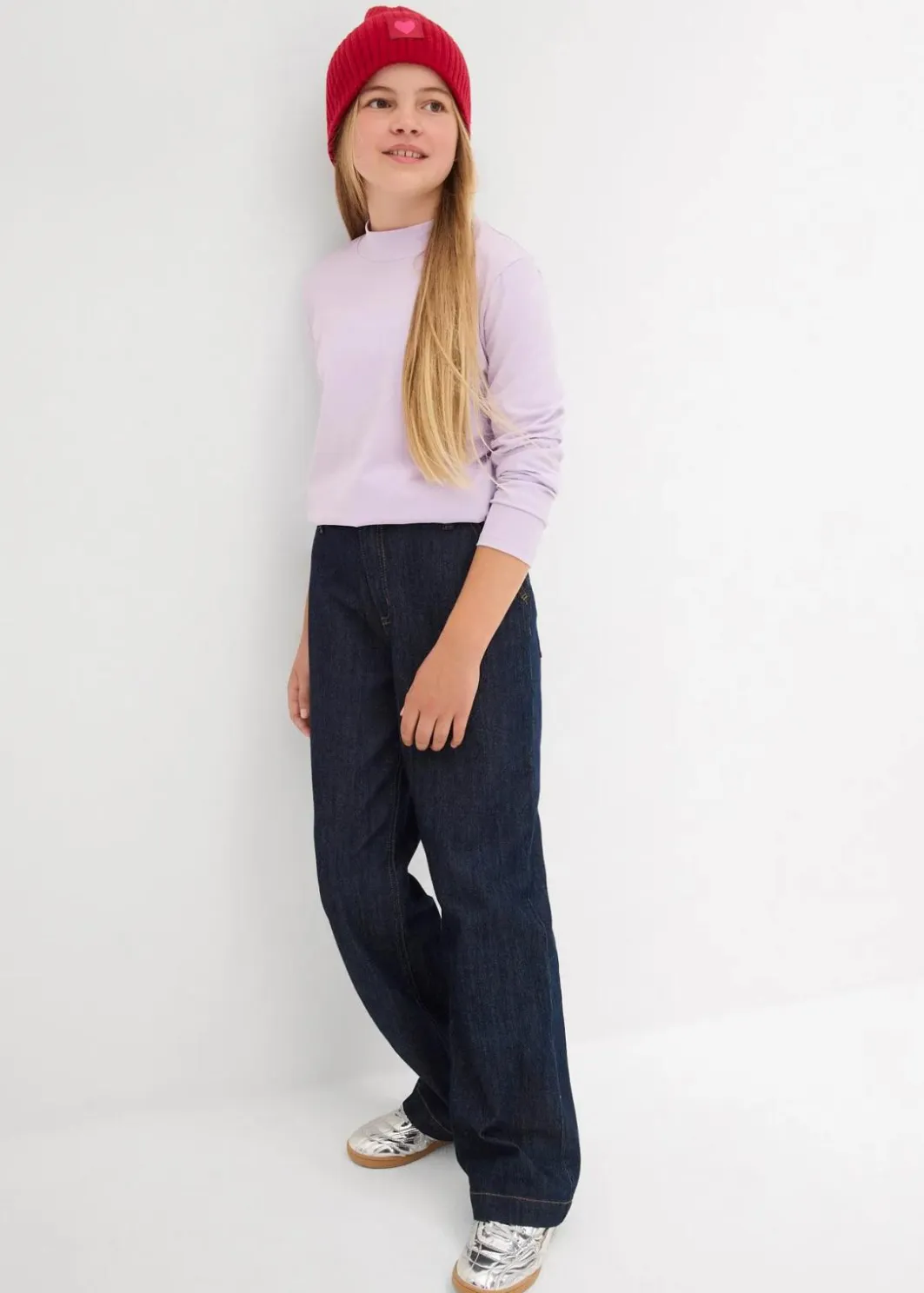 Kinder bonprix Mädchen 2-8 Jahre·Nachhaltigere Materialien|Mädchen 9-16 Jahre·Nachhaltigere Materialien|Rollkragenshirt (2er Pack)