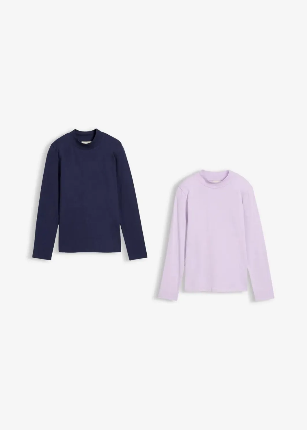 Kinder bonprix Mädchen 2-8 Jahre·Nachhaltigere Materialien|Mädchen 9-16 Jahre·Nachhaltigere Materialien|Rollkragenshirt (2er Pack)