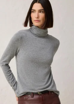 Online Rollkragenshirt mit Woll-Anteil Damen Premium|Shirts & Tops
