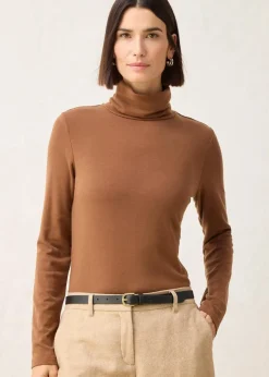 Hot Rollkragenshirt mit Woll-Anteil Damen Premium|Shirts & Tops