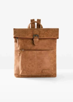 Damen bonprix Taschen|Rucksack mit Außentasche und Schnallendetail