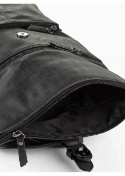 New Rucksack mit Außentasche und Schnallendetail Damen Taschen