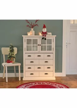 bonprix Runde Teppiche|Veloursteppiche|Runder Teppich mit Weihnachtsmotiv