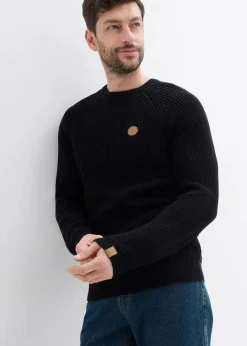 Hot Rundhalspullover aus weichem Baumwollmix Herren Pullover & Strickjacken|Basics