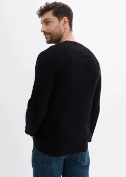 Hot Rundhalspullover aus weichem Baumwollmix Herren Pullover & Strickjacken|Basics