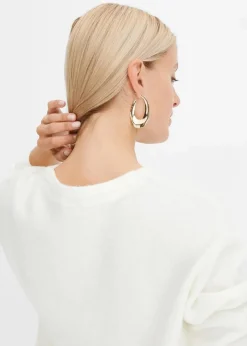 Online Rundhalspullover mit überschnittener Schulter Damen Bekleidung·Umstandsmode|Bekleidung·Jeans