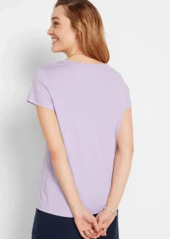 Damen bonprix Shirts & Tops|Basics|Rundhals-Shirt (5er-Pack)