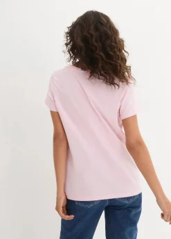 Damen bonprix Shirts & Tops|Basics|Rundhals-Shirt (5er-Pack)
