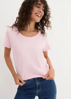 Damen bonprix Shirts & Tops|Basics|Rundhals-Shirt (5er-Pack)