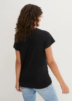 Damen bonprix Bekleidung·Röcke|Basics|Rundhals-Shirt (5er-Pack)