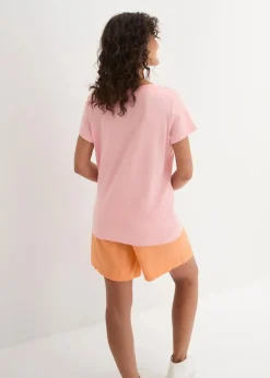 Damen bonprix Shirts & Tops|Basics|Rundhals-Shirt (5er-Pack)
