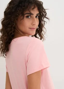 Damen bonprix Shirts & Tops|Basics|Rundhals-Shirt (5er-Pack)