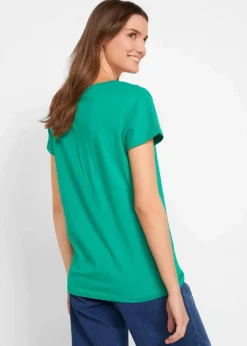 Damen bonprix Shirts & Tops|Basics|Rundhals-Shirt (5er-Pack)