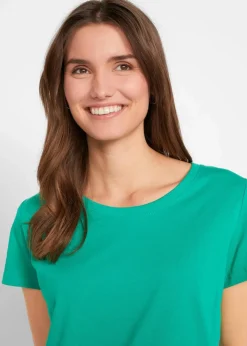 Damen bonprix Shirts & Tops|Basics|Rundhals-Shirt (5er-Pack)