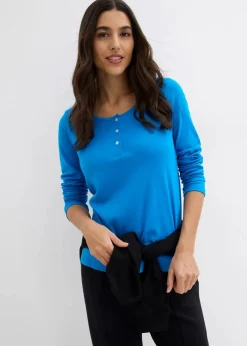 Clearance Rundhalsshirt aus reiner Bio-Baumwolle Damen Shirts & Tops|Basics