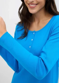 Clearance Rundhalsshirt aus reiner Bio-Baumwolle Damen Shirts & Tops|Basics